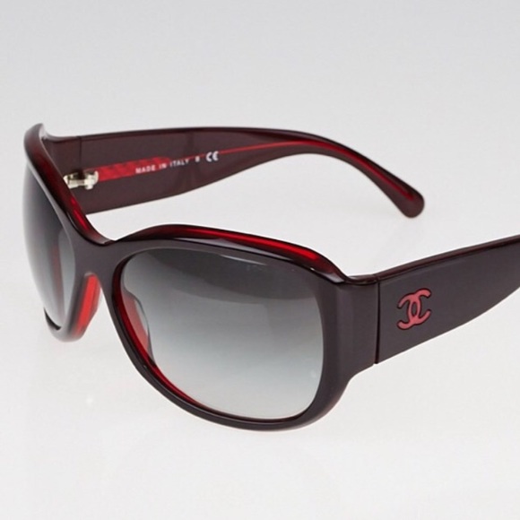 Sold Authentic CHANEL sunglasses  Chanel sunglasses, Sunglasses, Red chanel